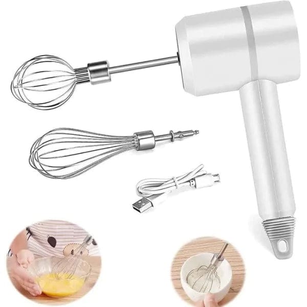 Batteur électrique rechargeable blanc (H-D 01) Batteur électrique rechargeable blanc (H-D 01)